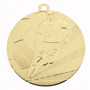  Medaille Fußball 70mm in Gold, Silber u. Bronce